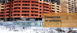 Bankrotstvo zastrojshchika pri dolevom stroitel'stve: chto delat'