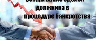 osparivanie sdelok pri bankrotstve yuridicheskih lic